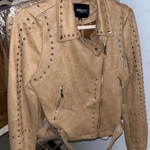 Suede Moto Jacket 🧥